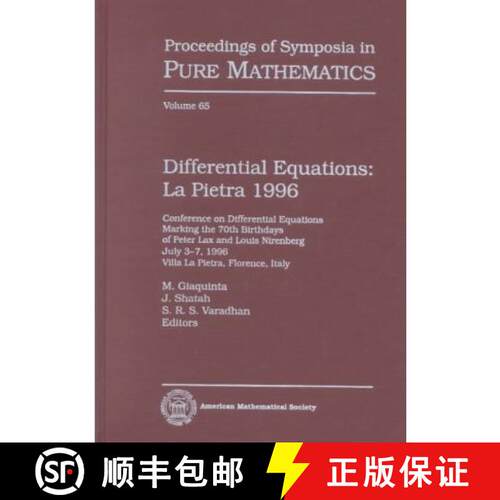 【3-4周达】精装 Differential Equations Proceedings of a Conference Held at La Pietra, Florence in 1996 [9780821806104]