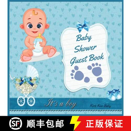 【3-4周达】It's a Boy! Baby Shower Guest Book: Amazing Color Interior with 100 Page and 8.5 x 8.5 inc... [9787306010155]