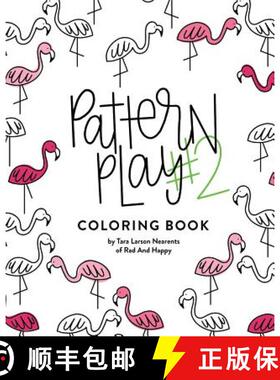 【3-4周达】Pattern Play #2: All Ages Coloring Book [9780692771358]