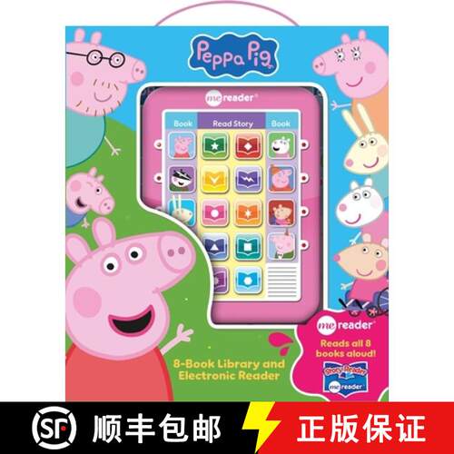 【3-4周达】精装 Peppa Pig: Me Reader 8-Book Library and Electronic Reader Sound Book Set [With Electr... [9781503752351]