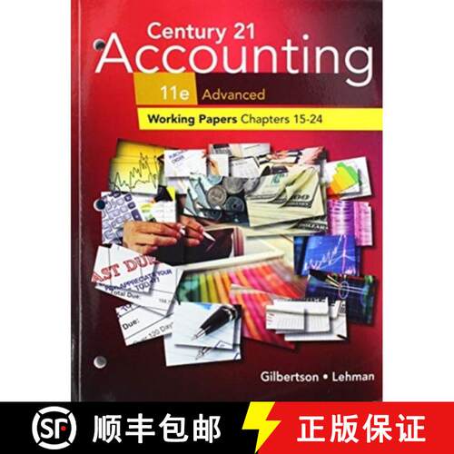 【3-4周达】Print Student Working Papers (Chapters 15-24) for Century 21 Accounting: Advanced, 11th [9781337799713]
