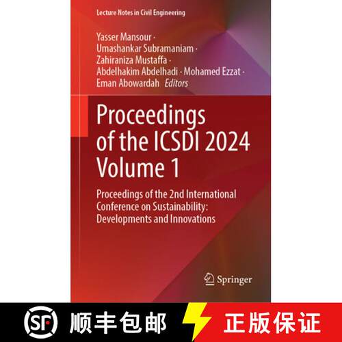 【3-4周达】精装 Proceedings of the ICSDI 2024 Volume 1: Proceedings of the 2nd International Conferen... [9789819787111]