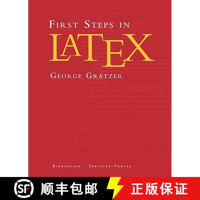 【3-4周达】First Steps in Latex: A Short Course [9780817641320]