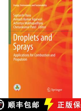 【3-4周达】Droplets and Sprays: Applications for Combustion and Propulsion [9789811356377]