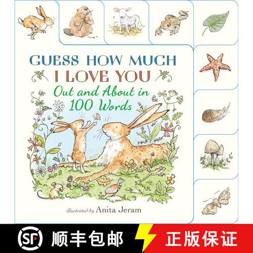 【3-4周达】Out and About in 100 Words: A Guess How Much I Love You Book: (An Interactive First Word B... [9781536244328]