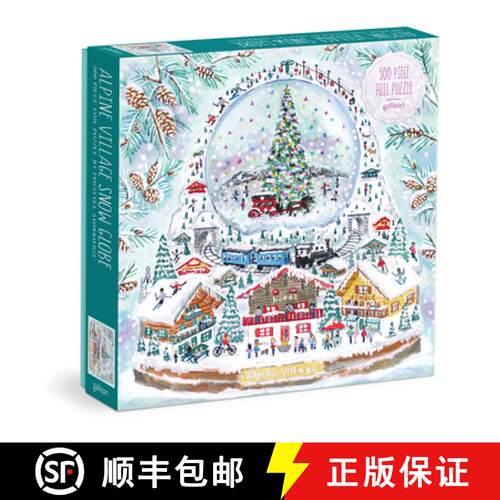 【3-4周达】Michael Storrings Alpine Village Snowglobe 500 Piece Foil Puzzle [9780735378704]