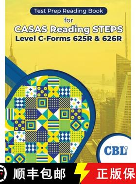 【3-4周达】Test Prep Reading Book for CASAS Reading STEPS Level C-Forms 625R and 626R [9798330255634]