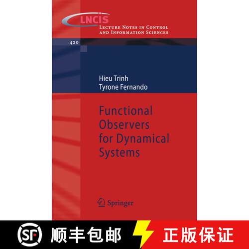 【3-4周达】精装 Functional Observers for Dynamical Systems [9783642240638]