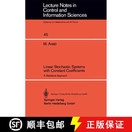 【3-4周达】Linear Stochastic Systems with Constant Coefficients : A Statistical Approach [9783540120902]