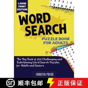 Seniors Challenging The Big Search Book 9781990059865 Entertaining Word... Word Puzzle for 200 and 4周达