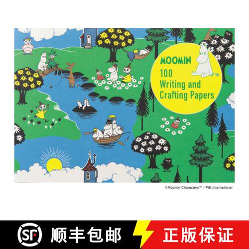 【3-4周达】Moomin 100 Writing & Crafting Papers [9784756259097]