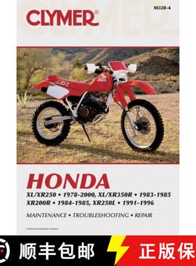 【3-4周达】Honda XL/XR250 (1978-2000) & XL/XR350R (1983-1985) Motorcycle Service Repair Manual [9780892878215]