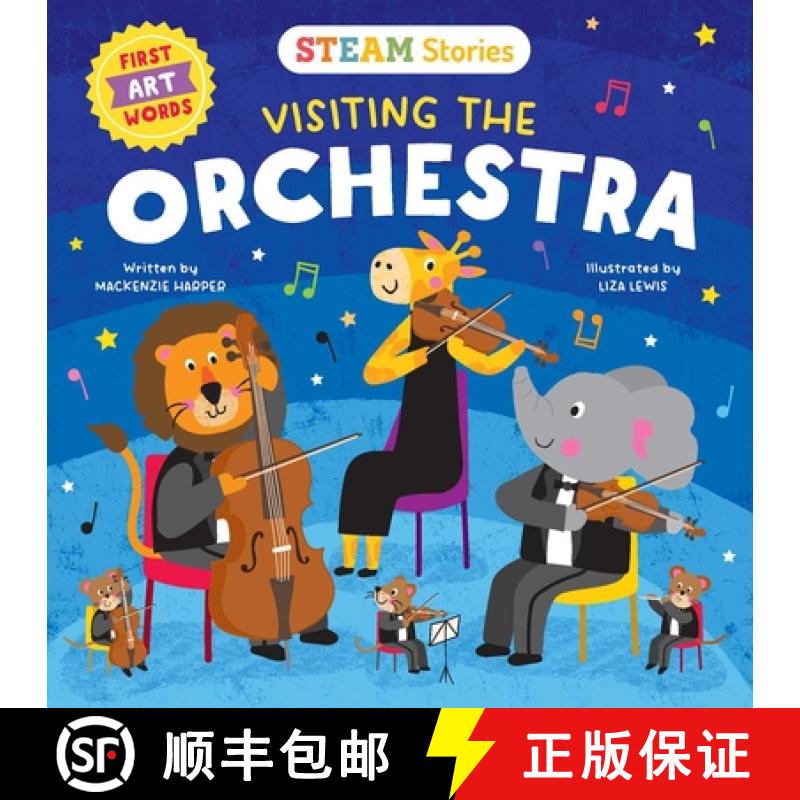 【3-4周达】Steam Stories Visiting the Orchestra (First Art Words): First Art Words [9781953344502]