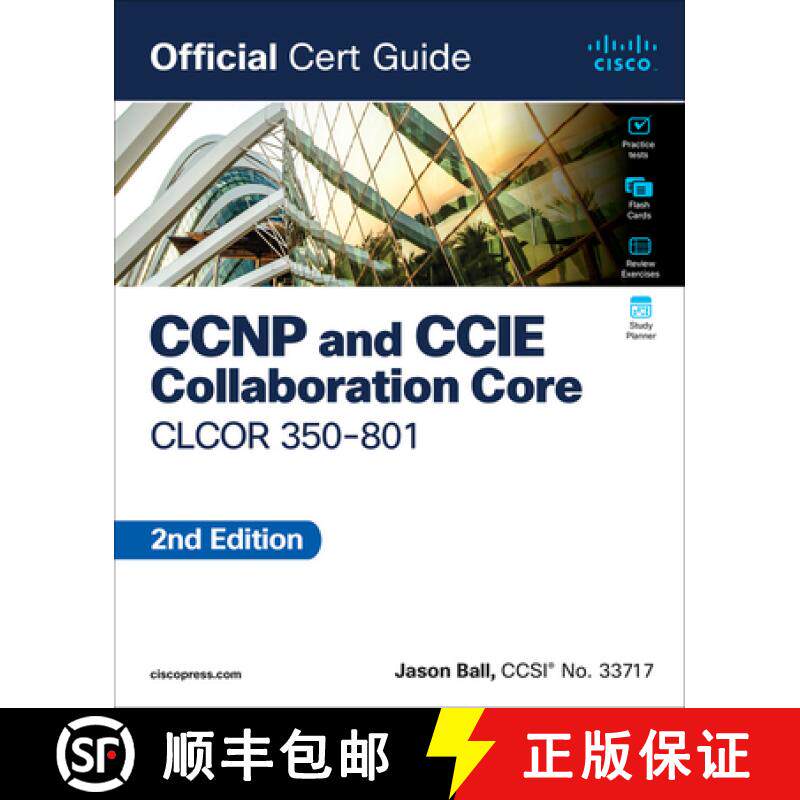 【3-4周达】CCNP and CCIE Collaboration Core Clcor 350-801 Official Cert Guide [9780138200947]