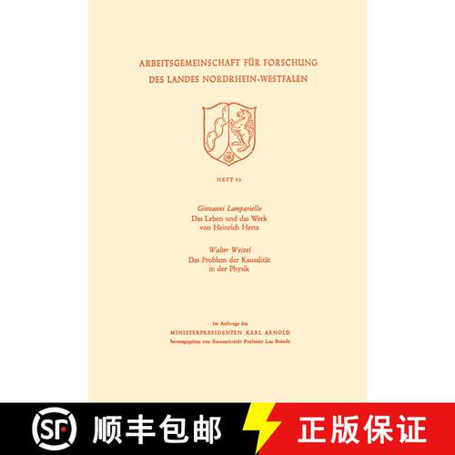 【3-4周达】Das Leben und das Werk von Heinrich Hertz / Das Problem der Kausalität in der Physik [9783322981578]