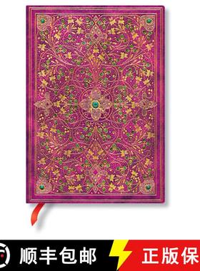 预订 Paperblanks Diamond Jubilee Sangorski & Sutcliffe Hardcover MIDI Unlined Elastic Band Closure 14... [9781439793695]