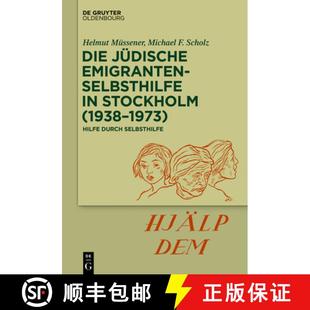 1973 Die Stockholm 预订 Hilfe 9783110731224 Emigrantenselbsthilfe Selbsthilfe Jüdische Durch 1938