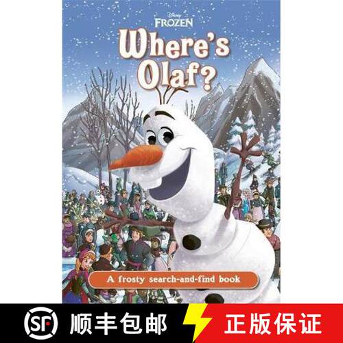 【3-4周达】精装 Where's Olaf?: A Disney Frozen search-and-find book [9781787415270]