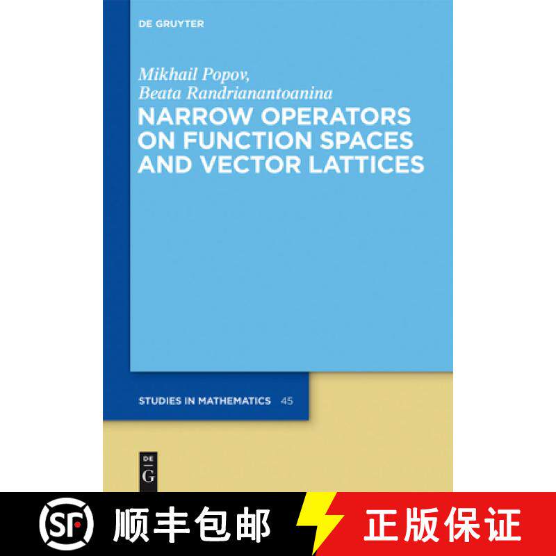 预订 Narrow Operators on Function Spaces and Vector Lattices [9783110263039]