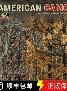 【3-4周达】Mossy Oak American Camo Official 2026 12 X 24 Inch (Hanging) Monthly Square Wall Calendar ... [9798330707751]