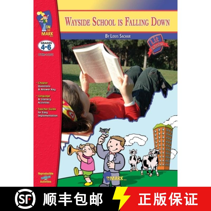 【3-4周达】Wayside School is Falling Down, by Louis Sachar Novel Study Grades 4-6 [9781550353815]