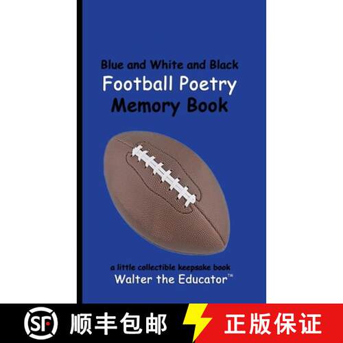 【3-4周达】Blue and White and Black Football Poetry Memory Book [9798330463015]