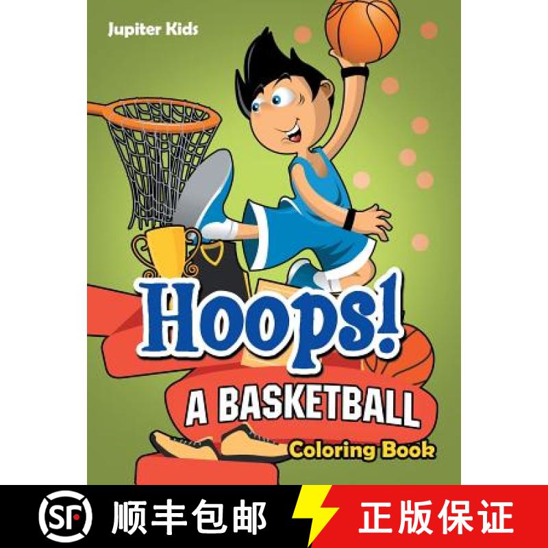 【3-4周达】Hoops! A Basketball Coloring Book [9781683268086]