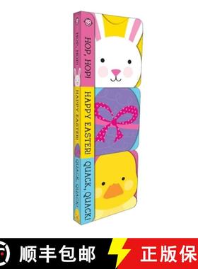 【3-4周达】Chunky Pack: Easter: Hop-Hop!, Happy Easter!, and Quack-Quack! [9780312519537]
