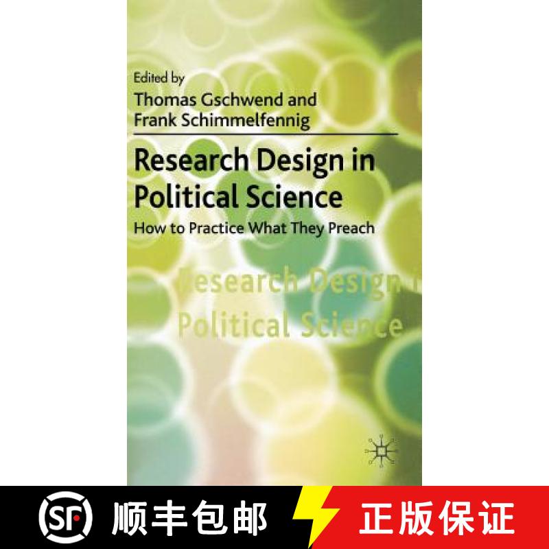 【3-4周达】Research Design in Political Science : How to Practice what they Preach [9780230019478]
