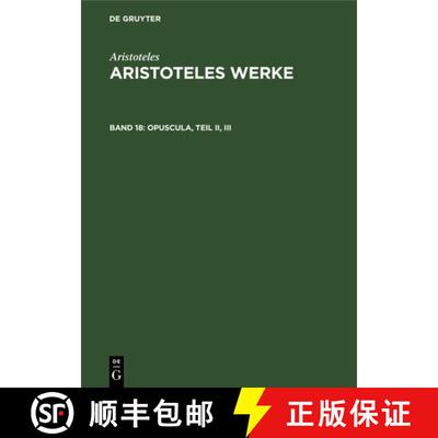 【3-4周达】精装 Opuscula, Teil II, III – Mirabilia. De Audibilibus [9783112649534]