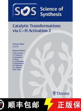 【3-4周达】Science of Synthesis: Catalytic Transformations Via C-H Activation Vol. 2 [9783132057210]
