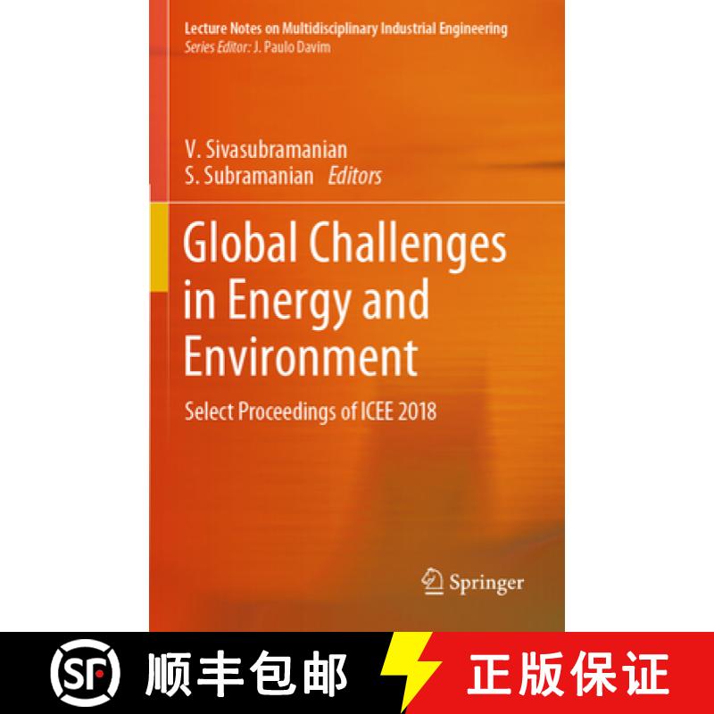 【3-4周达】Global Challenges in Energy and Environment: Select Proceedings of Icee 2018 [9789811392153]