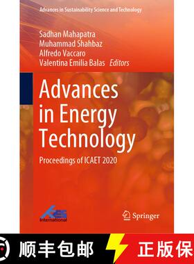 【3-4周达】Advances in Energy Technology : Proceedings of ICAET 2020 [9789811586996]