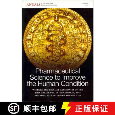 【3-4周达】Pharmaceutical Science To Improve The Human Condition - Prix Galien 2010 [Wiley生命科学] [9781573318358]