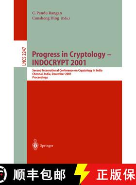 【3-4周达】Progress in Cryptology - INDOCRYPT 2001 : Second International Conference on Cryptology in... [9783540430100]