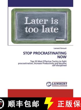 预订 Stop Procrastinating Now [9786202530583]