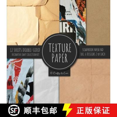【3-4周达】Texture Paper for Collage Scrapbooking: Old Parchment Decorative Paper for Crafting [9781636573014]