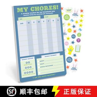 【3-4周达】My Chores Weekly Tracker Pad Can-Do Pad with Sticker Sheet [9781683495291]