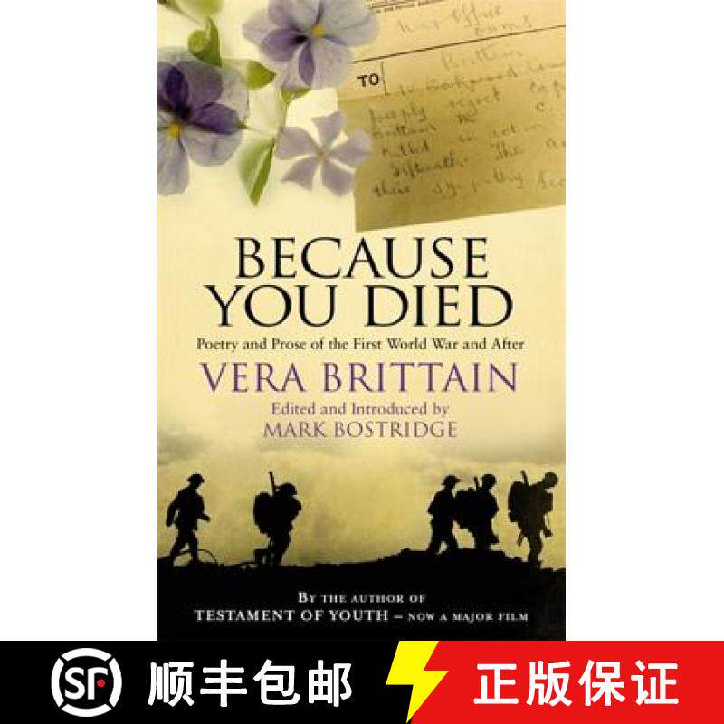 【3-4周达】Because You Died: Poetry and Prose of the First World War and After [9781844084142]