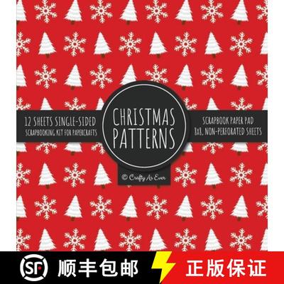 【3-4周达】Christmas Scrapbook Paper Pad: Christmas Background 8x8 Decorative Paper Design Scrapbooki... [9781636572147]