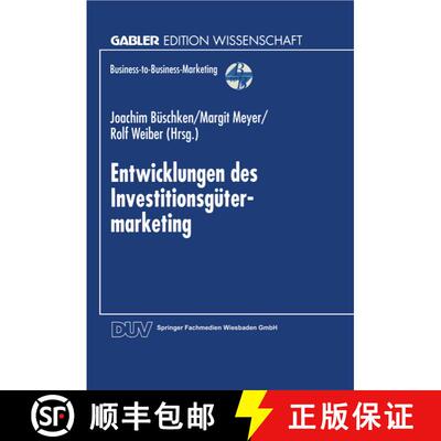 【3-4周达】Entwicklungen des Investitionsgütermarketing [9783824468218]
