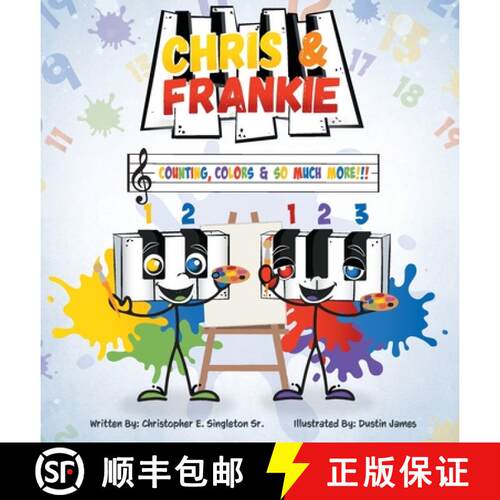 【3-4周达】精装 Chris & Frankie: Counting, Colors, & So Much More!!! [9781737377955]