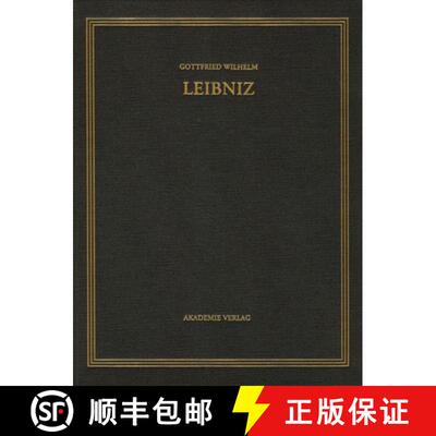 【3-4周达】精装 Gottfried Wilhelm Leibniz. Sämtliche Schriften und Briefe, BAND 2, Gottfried Wilhelm... [9783050042572]