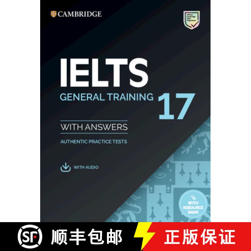 【3-4周达】Ielts 17 General Training Student's Book with Answers with Audio with Resource Bank [9781108933834]图片