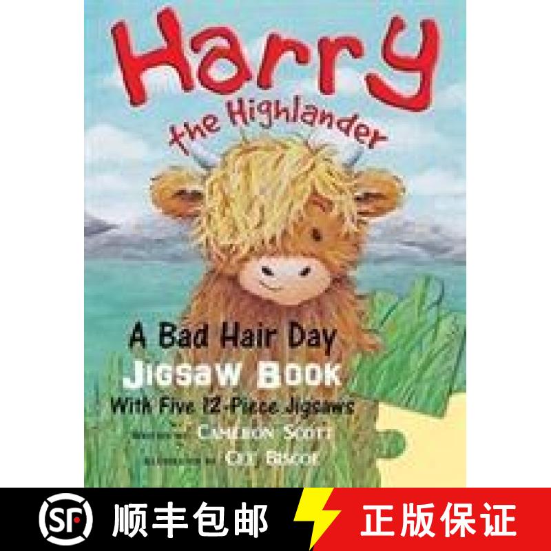 【2-3周达】Harry the Highlander: A Bad Hair Day Jigsaw Book [9780993509919]