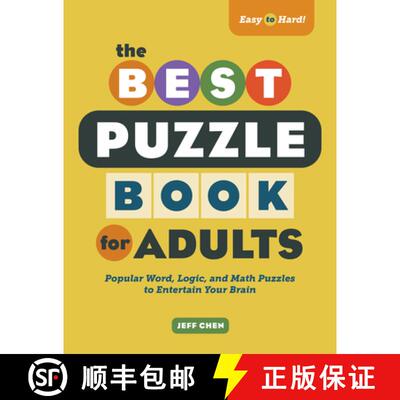 【3-4周达】The Best Puzzle Book for Adults: Popular Word, Logic, and Math Puzzles to Entertain Your B... [9781638071181]