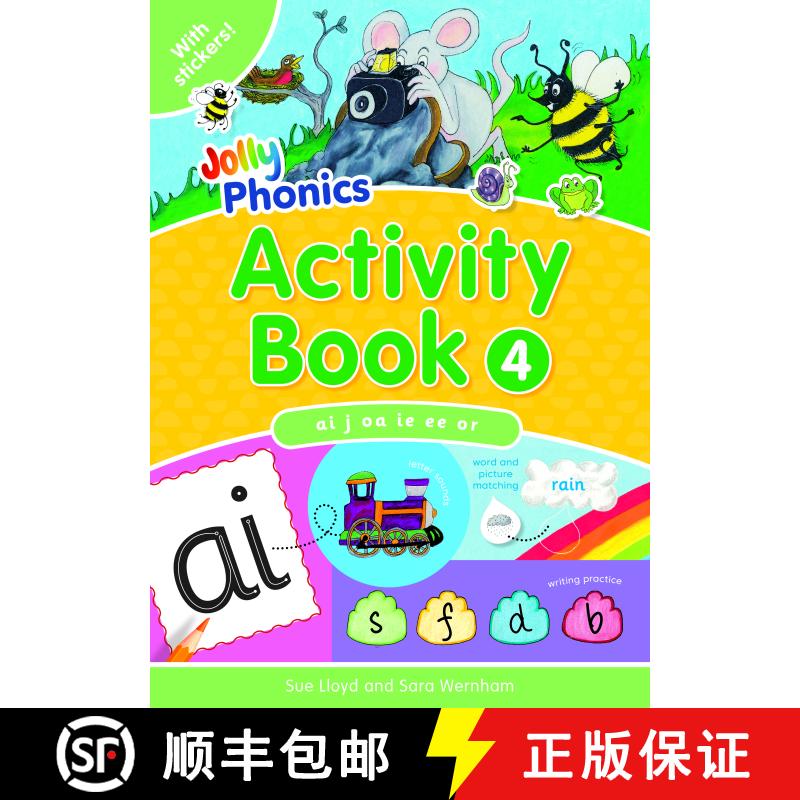 【3-4周达】Jolly Phonics Activity Book 4 : In Precursive Letters (British English edition) [9781844141562]