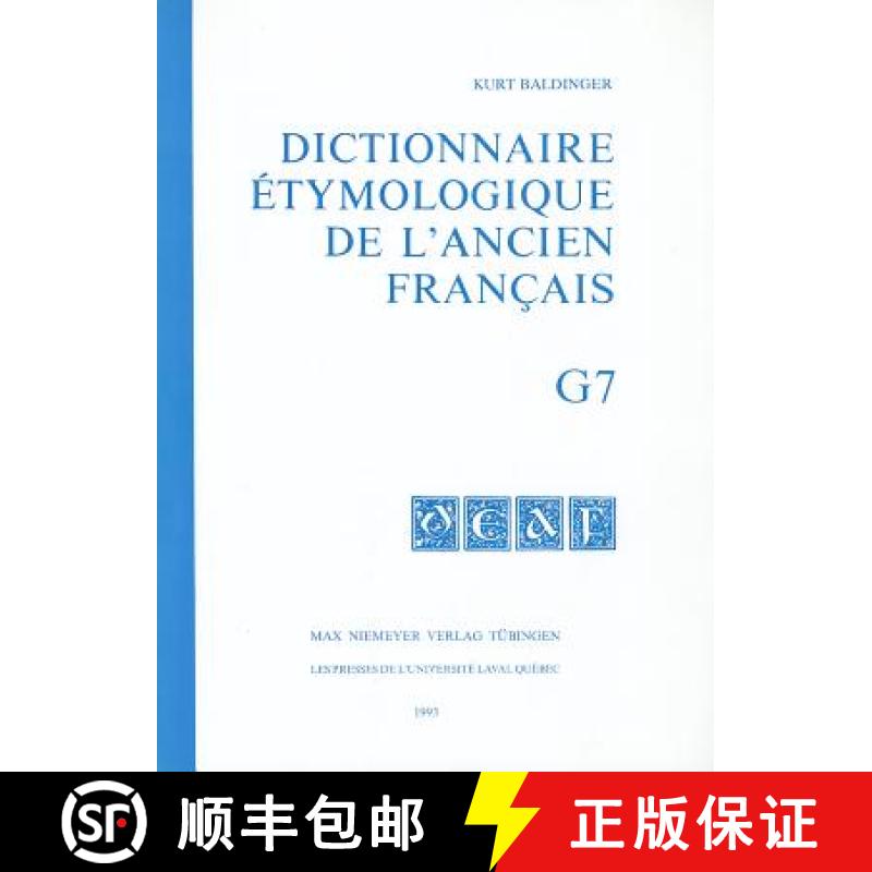 【4周达】Dictionnaire etymologique de l'ancien francais (DEAF) A - Z Dictionnaire etymologique de l'a... [9783484503120]