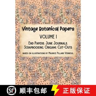 Origami 4周达 Papers Botanical Scrapbooking Cut Journals Vintage Junk End 9781915706003 o... Volume