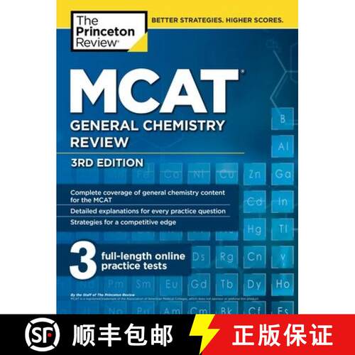【3-4周达】MCAT General Chemistry Review, 3rd Edition (3rd Edition) [9781101920572]